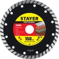 Диск алмазный отрезной по бетону/кирпичу/плитке (150х22.2 мм) STAYER Professional 3662-150_z02
