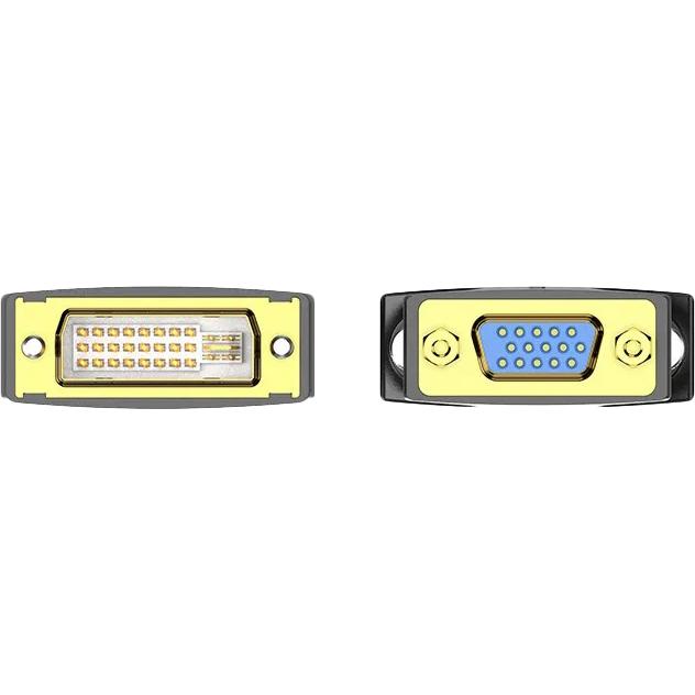 Адаптер-переходник Vention DVI-I 24+5M/ VGA 15F (ECFB0)