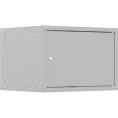 Шкаф настенный телекоммуникационный NTSS LIME 6U 550x450x370мм, 2 профиля 19, дверь сплошная металл, боковые стенки несъемные, разобранный, серый RAL 7035 NTSS-WL6U5545FD