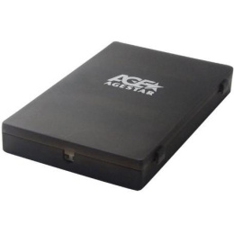 AgeStar SUBCP1 BLACK Корпус Black / Пластик / USB 2.0 / SATA Внешний бокс HDD/SSD 2.5 SUBCP1 BLACK