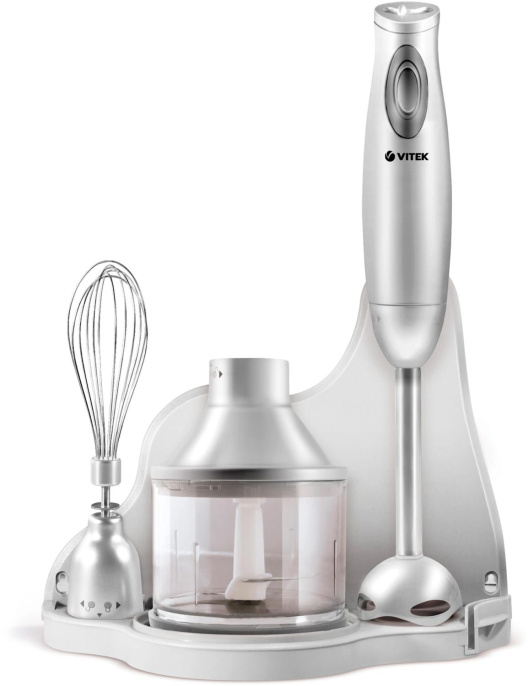 Блендер Vitek VT-1456,  погружной,  серебристый