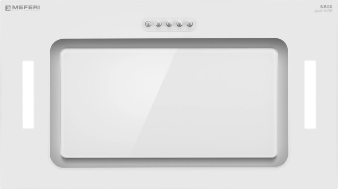 Встраиваемая вытяжка MEFERI Ultra INBOX52WH Glass, управление кнопочное, белый [inbox52wh glass ultra]