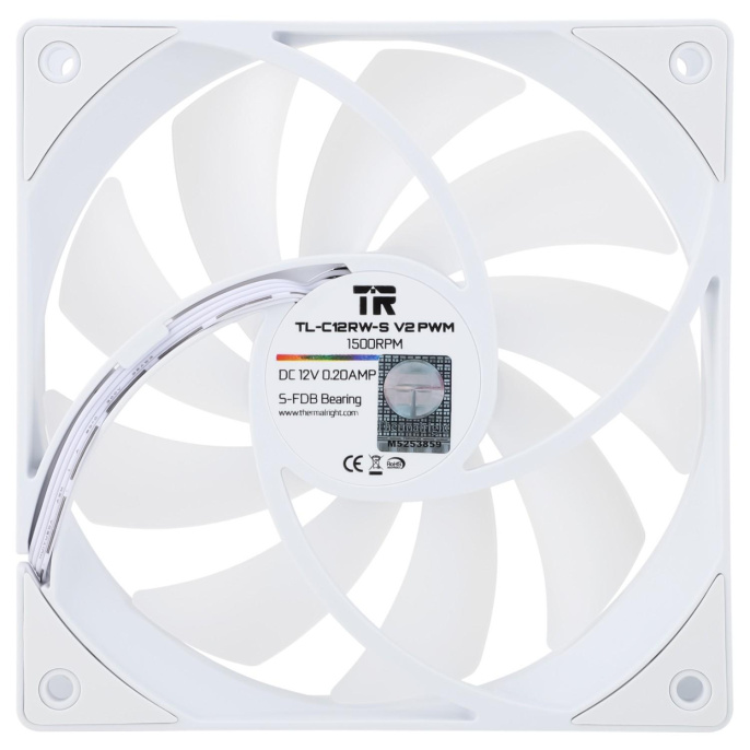 Thermalright Вентилятор TL-C12RW-S V2 / Reverse / ARGB / 120mm PWM / TRTLC12RWSV2