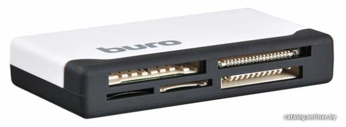 Устройство чтения карт памяти USB2.0 Buro BU-CR-2102 белый