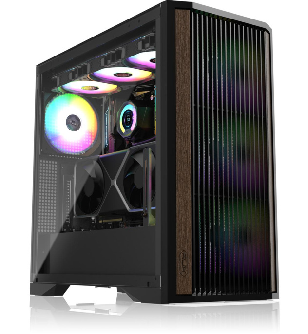 Корпус без блока питания/ Case Raijintek AGOS MAX, Midi-Tower, TG, 1x140mm ARGB, 2xUSB 3.0 + 1xUSB 2.0, E-ATX, ATX, mATX, mITX Black (0R20B00259)