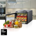 Сушилка для овощей и фруктов KITFORT КТ-1904,  черный,  18 поддонов