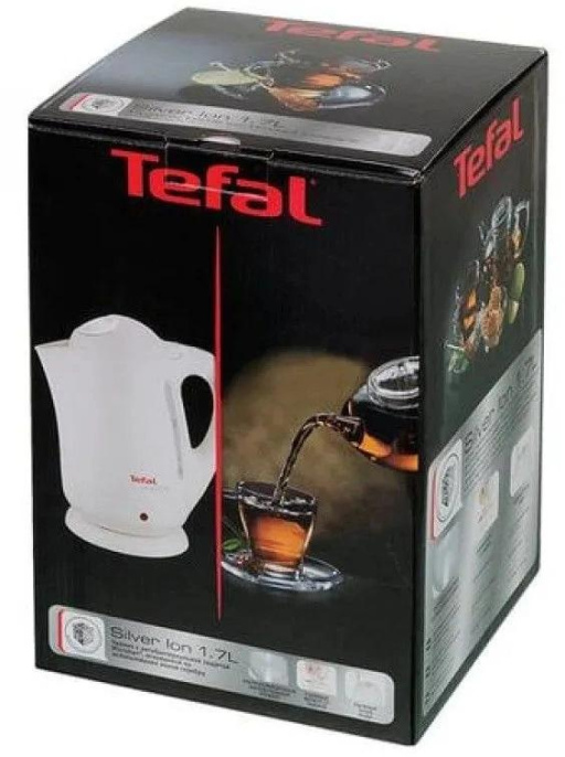 Чайник электрический Tefal Silver Ion BF925132 1.7л. 2400Вт белый корпус: пластик 7211001107