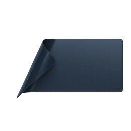 Коврик для мыши и клавиатуры большой из веганской кожи Satechi Vegan-Leather Premium Desk Mat. Цвет: синий (ST-LPDMB)