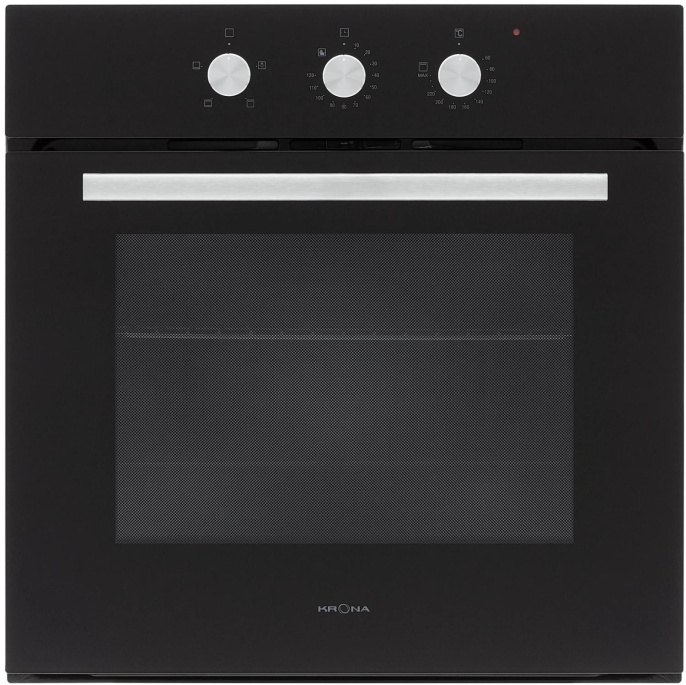 Духовой шкаф электрический Krona Essenza 60 Bl G2,  56л,  дверца с 3 стеклами,  черный