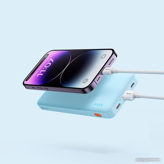 Портативное зарядное устройство Baseus P10022801313-00 Airpow Fast Charge 10000mAh 20W Galaxy Blue