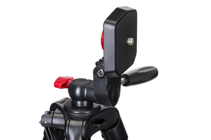 Штатив Levenhuk Level BASE TR10, черный/красный 78393