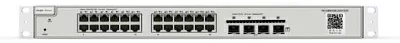 Коммутатор Reyee 24-Port 10G L2+ Managed Switch, 24 Gigabit RJ45 Ports, 4 *10G SFP+ Slots,19-inch Rack-mountable Steel Case, Static Routing