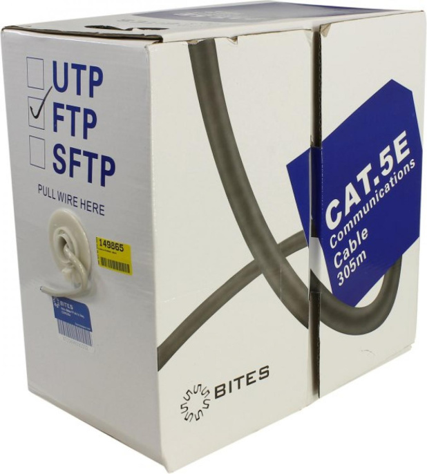 5bites Кабель FS5505-305A витая пара FTP / SOLID / 5E / 24AWG / CCA/ PVC / 305M