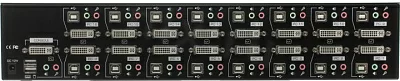 Переключатель Multico EW-K2316DU2+кабели (2ч) 16-Port DVI USB KVM Switch (клавиатураUSB+мышьUSB+DVI+Audio)+б.п.