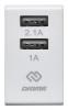 Сетевое зарядное устройство Digma DGWC-2U-3A-WG,  2xUSB-A,  15.5Вт, 3.1A, белый