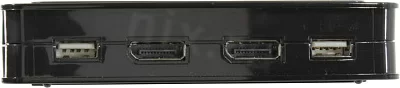 Переключатель Multico EW-K13022DP4K 2-port Dual Monitor USB KVM Switch (клавUSB+мышьUSB+2xDP+AudioпроводнойПДУкабели несъемн)