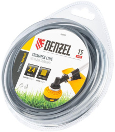 Леска для садовых триммеров DENZEL Aluflex,  2.4мм, 15м [96834]