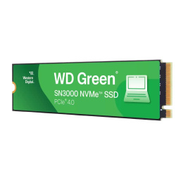 Накопитель SSD 500GB WD Green SN3000, PCI-E 4.0 x4 M.2 2280, [R/W - 5000/4100 MB/s] (WDS500G4G0E)