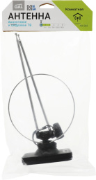 Антенна телевизионная Gal AR-002 2дБ пассивная серебристый каб.:1м