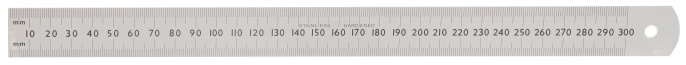 Линейка строительная WorkPro WP265001 300мм нержавеющая сталь, постоянно выгравированная градуировка