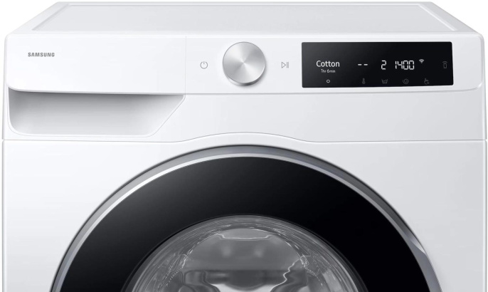 Стиральная машина Samsung WW90DG6U34LELP, с фронтальной загрузкой, 9кг, 1400об/мин, с паром
