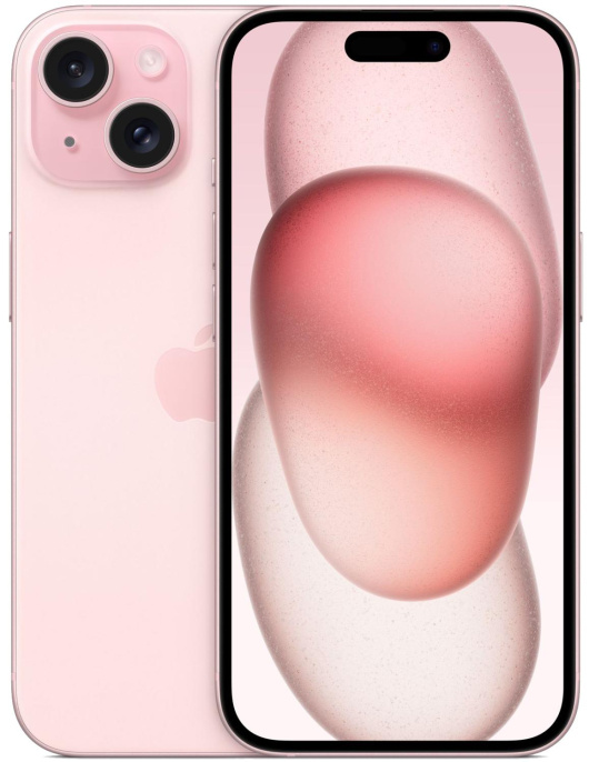 6.1" Смартфон Apple iPhone 15 128Gb,  A3090,  NFC,  OLED,  60Гц,  розовый