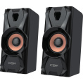 CBR CMS 720, Акустическая система 2.0, питание USB, 2х3 Вт 6 Вт RMS , материал корпуса пластик, 3.5 мм линейный стереовход, цвет чёрный