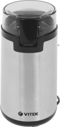 Кофемолка Vitek VT-8370 300Вт сист.помол.:ротац.нож вместим.:80гр стальной