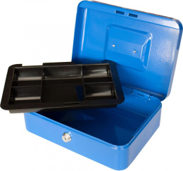 Ящик для денег Silwerhof 90x250x180 синий сталь 1.17кг