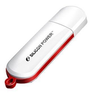 Флешка USB Silicon Power LuxMini 320 16ГБ, USB2.0, белый [sp016gbuf2320v1w]