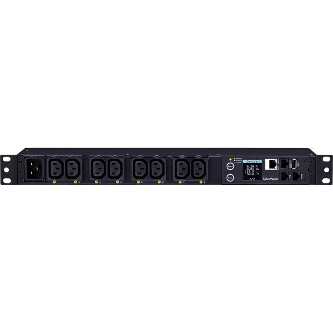 PDU CyberPower PDU81005 1U type, 16Amp, plug IEC 320 C20, (8) IEC 320 C13 PDU81005 
