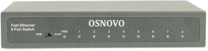 Коммутатор Osnovo SW-10800 2xКомбо 1000BASE-T/SFP неуправляемый