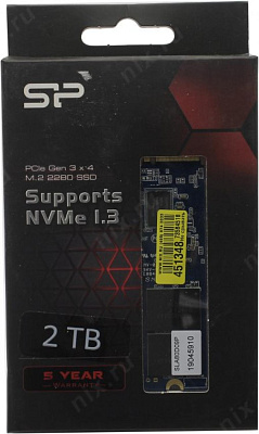 Накопитель SSD 2Tb Gb M.2 2280 M Silicon Power SP002TBP34A80M28 3D TLC