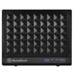 Корпус Silverstone SST-SG13B Sugo Mini-ITX Compact Computer Cube Case, Mesh Front Panel, black, RTL {4} (G410SG13B000020)