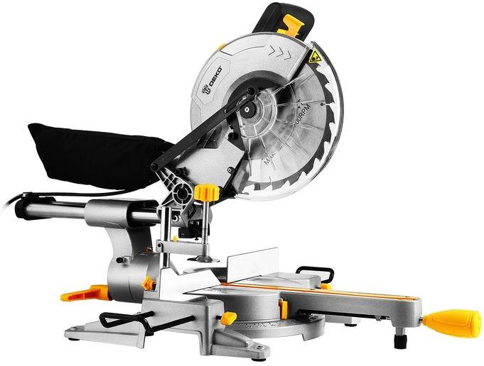 Торцовочная пила Deko DKMS2200-255 Laser 2200Вт 4500об/мин d 255мм