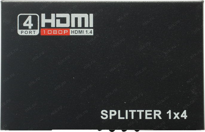 Разветвитель HDMI 1x4 Espada EDH12 с усилителем до 30м v1.4 поддержка 3D + б.п.