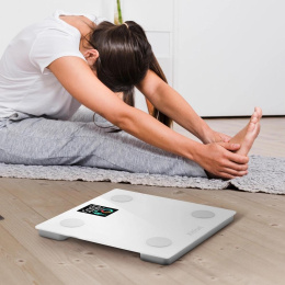 Напольные весы KitFort КТ-838, до 180кг, цвет: белый