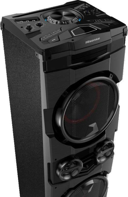 Минисистема Hisense Party rockstar 1600 черный 800Вт FM USB BT