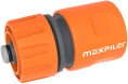 Коннектор для шланга Maxpiler MHC-005S (для шланга диаметром: 1/2", с аквастопом, быстросъемный, материал: ударопрочный пластик)