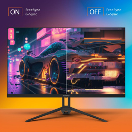 27" Монитор SunWind SUN-M27BA108, 2560x1440, IPS, 144Гц, 3хHDMI, 1хDP, черный