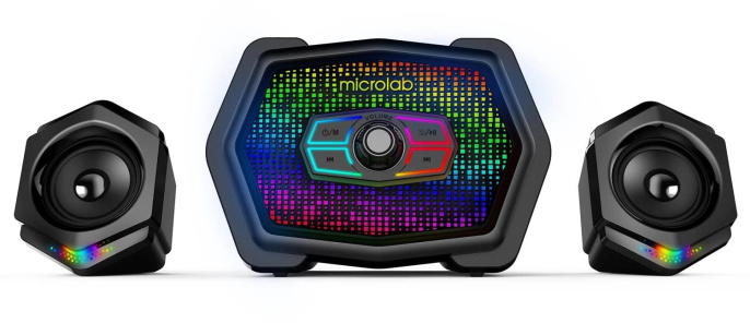 Колонки Microlab U220 2.1 черный 10Вт BT