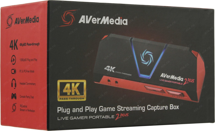 Карта видеозахвата Avermedia LIVE GAMER PORTABLE 2 Plus GC513 внешний HDMI