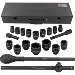 Набор инструментов ударных Patron 21пр, 3/4" (6гр.) P-6212-5MPB(58983)