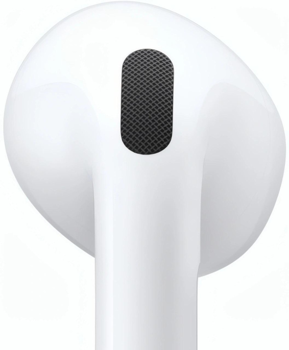 Наушники Apple AirPods 4 ANC A3055,A3056,A3059, Bluetooth, вкладыши, белый [mxp93za/a]