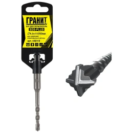 Бур Quadro-X (6.0х110/50 мм; SDS-plus) ГРАНИТ 446110