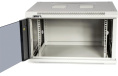 Шкаф Шкаф настенный серии Pro, 22U 600x600, стеклянная дверь (TWT-CBWPG-22U-6X6-GY)