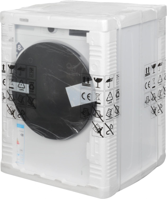 Стиральная машина Vitek VT-WME8201, с фронтальной загрузкой, 8кг, 1200об/мин, с паром, инверторная