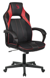 Кресло игровое A4Tech Bloody GC-300 черный/красный ткань/эко.кожа крестов.