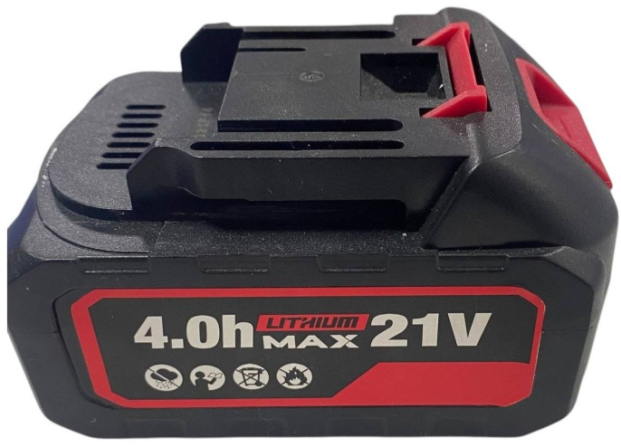 Аккумулятор Edon UAB-21/4.0 21В/4 Ач Li-ion, для строительного инструмента, совместим с Edon, 21 В, 4 А·ч, 1 аккумулятор в наборе