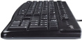 Клавиатура Logitech K120, проводная, USB, мембранная, заводское нанесение кириллицы, черный [920-002522]